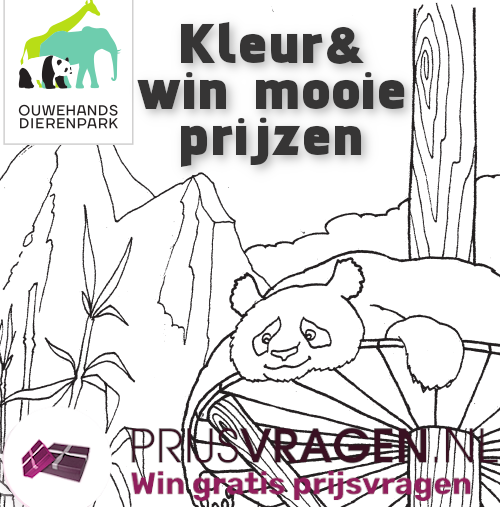 Win een Ouwehands dierenpark prijs met je mooiste kleurplaat