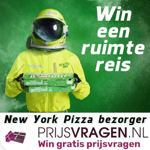Win een reis de ruimte in als eerste Pizzabezorger van New York Pizza