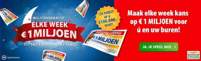 Bingo Postcode Loterij banner