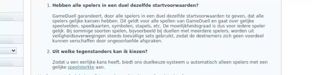 garantie spelen met dezelfde speelsterkte garantie spelen met dezelfde speelsterkte