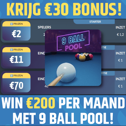 Geld verdienen met 9 ball pool online