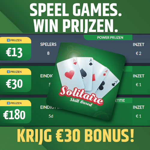 Geld winnen Solitaire spelen voor echt geld