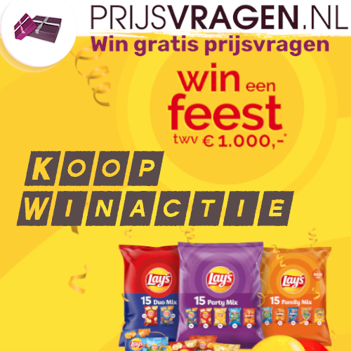 Win een Lays feest of andere 500 feestelijke prijzen