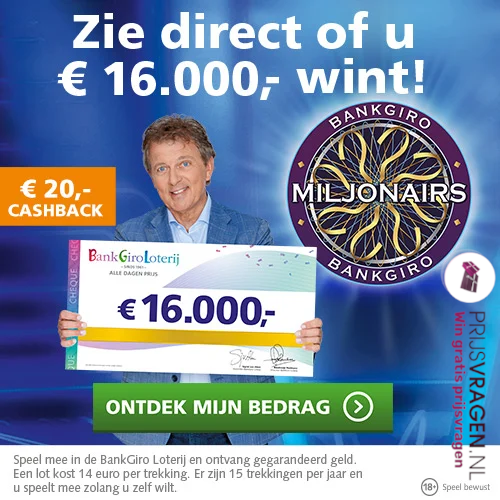 Win geld prijzen! Speel het BankGiro Miljonairs tv game online