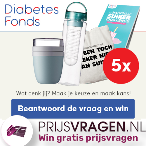 Win gezonde Suiker Challenge prijzen van Diabetesfonds