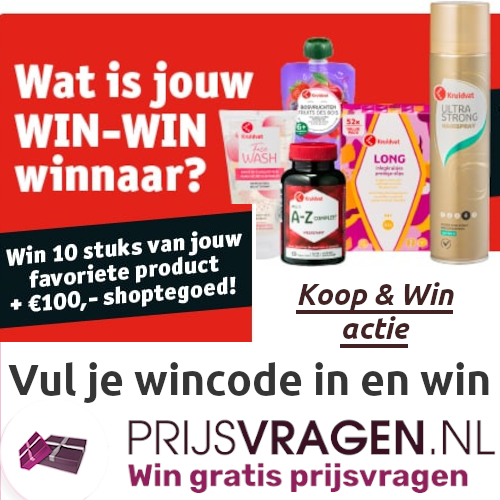 Win je favoriete Kruidvat merk en shoptegoed van 100 euro