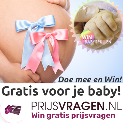 Win babyproducten met Prijsvragen