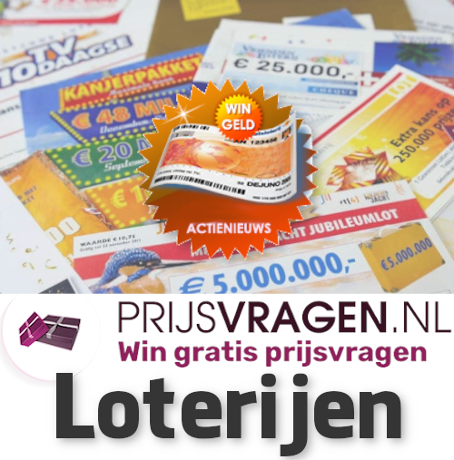 Win geld en prijzen in de loterij